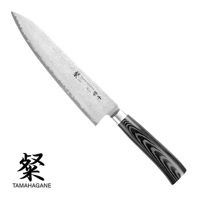 Tamahagane Kyoto San - Japoński 63-warstwowy nóż kucharza, Gyutoh, 21 cm, Kataoka