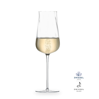 Marlène - 2 kieliszki do szampana 36,5 cl, ręcznie tworzone, dmuchane szkło, Zwiesel GLAS