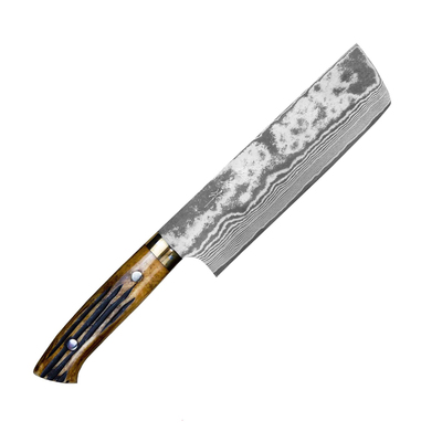 YBB - Mistrzowski, 61-warstwowy orientalny nóż Nakiri 17 cm, stal VG-10, Takeshi Saji